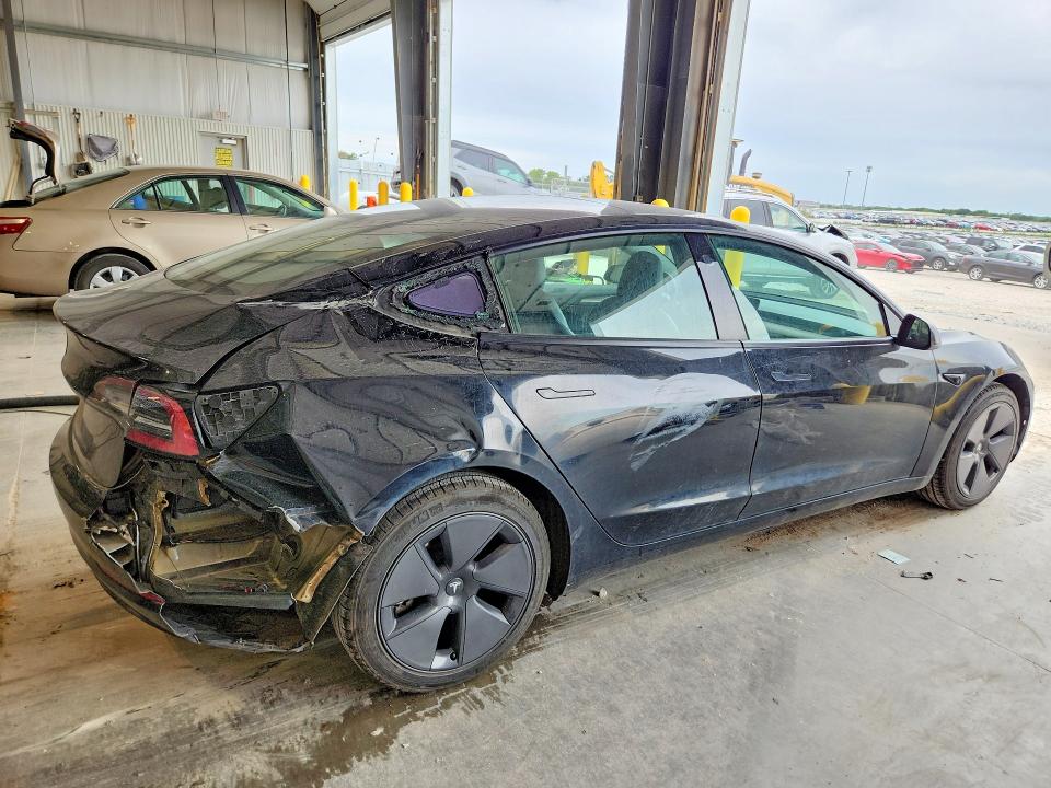2022 Tesla Model 3 VIN 5YJ3E1EA8NF191326 COPART salvage auction — REAR END, Ne - Cert Of Title-Salvage, sold $825 on 2026-07-21 (photo 3)