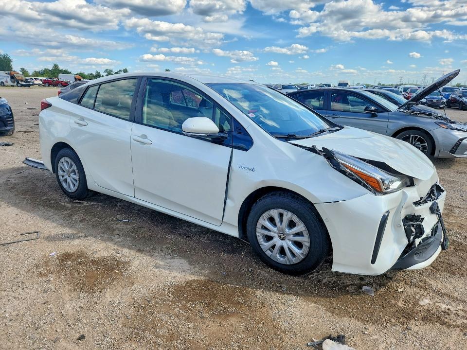 2019 Toyota Prius VIN JTDKARFU4K3081025 COPART salvage auction — FRONT END, Il - Salvage Certificate, sold $5,900 on 2026-07-21 (photo 4)