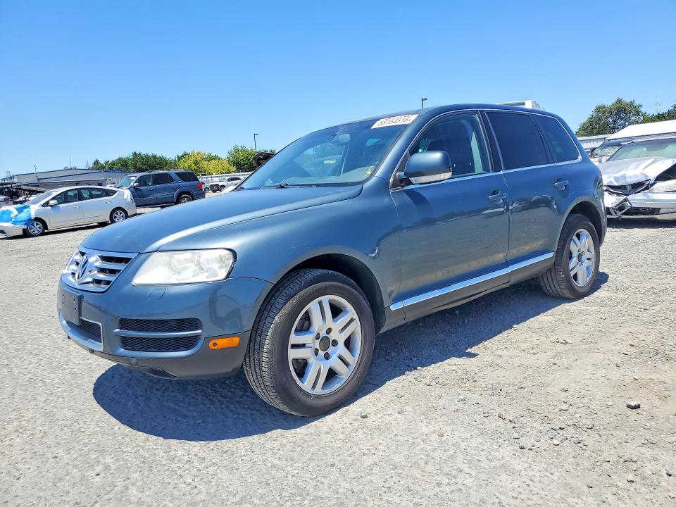 2005 Volkswagen Touareg VIN WVGMM77L55D009108 COPART salvage auction — FRONT END, Wa - Dis/Dlr/Exp Only Clean Title, sold $475 on 2026-07-07 (photo 1)