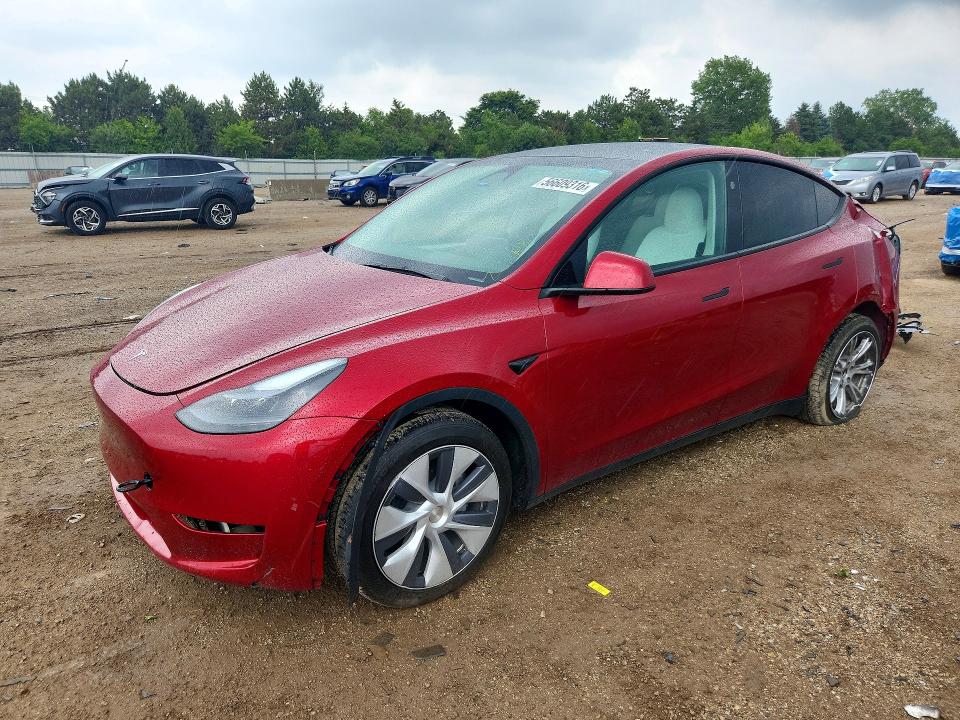 2024 Tesla VIN 7SAYGDEE6RF085549 COPART salvage auction — REAR END, Il - Salvage Certificate, sold $13,200 on 2026-07-28 (photo 1)