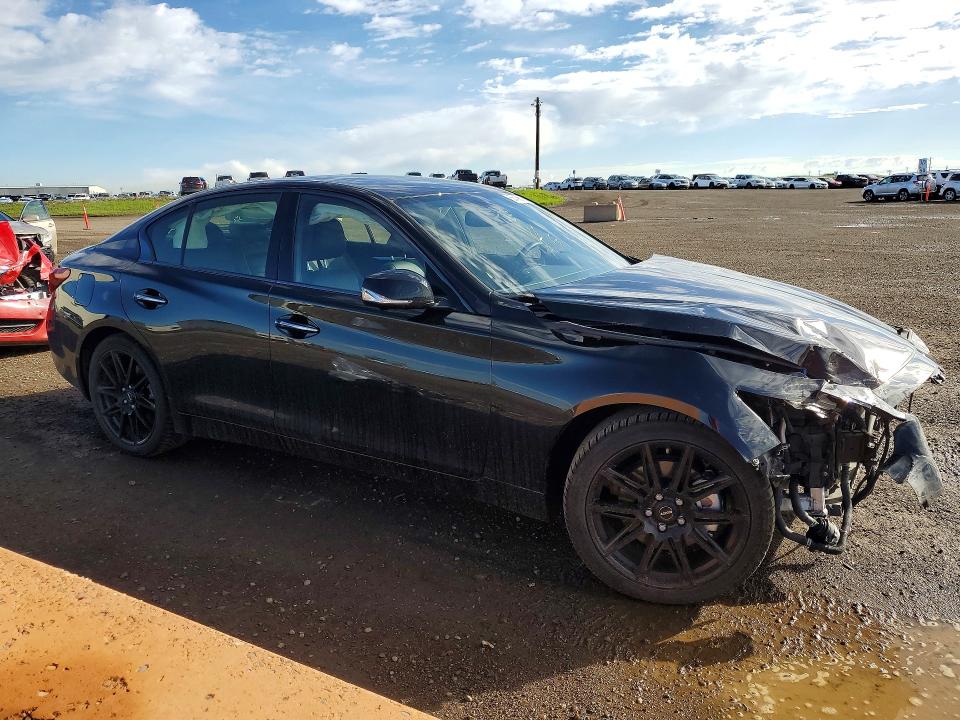 2024 Infiniti Q50 VIN JN1EV7CR7RM631721 COPART salvage auction — FRONT END, Ab - Bos - Salvage, sold $3,600 on 2026-07-28 (photo 4)