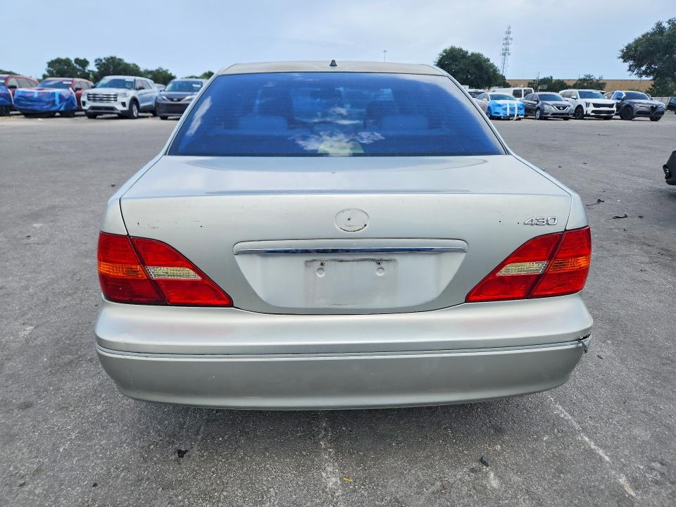 2001 Lexus Ls 430 VIN JTHBN30F010045911 COPART salvage auction — FRONT END, FL - CERT OF TITLE SLVG REBUILDABLE, sold $450 on 2026-07-09 (photo 6)