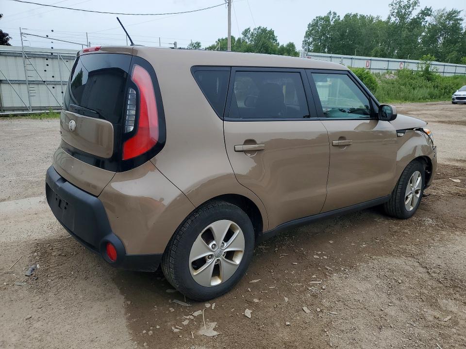 2014 Kia Soul VIN KNDJN2A29E7001079 COPART salvage auction — FRONT END, Mi - Certificate Of Title, sold $450 on 2026-07-08 (photo 3)
