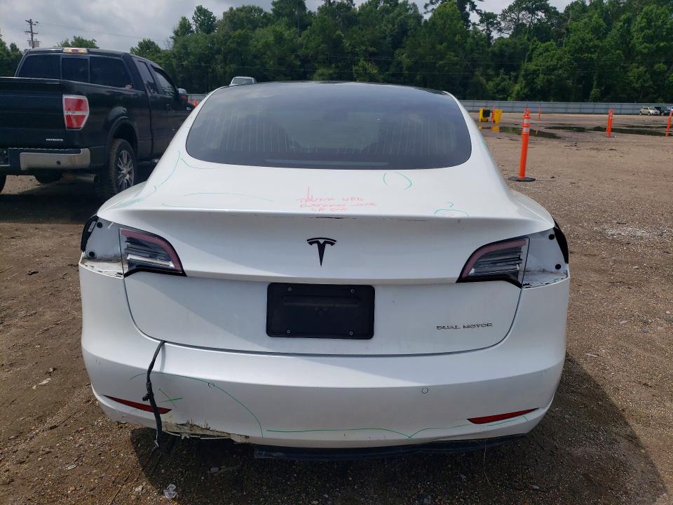 2020 Tesla VIN 5YJ3E1EB4LF618488 COPART salvage auction — REAR END, LA - CERT OF TITLE-SALVAGE, sold $5,300 on 2026-07-21 (photo 6)