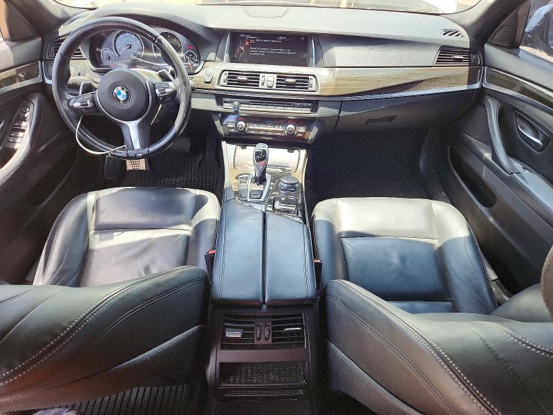 2016 BMW 5er VIN WBA5B1C53GG551681 COPART salvage auction — WATER/FLOOD, Tx - Salvage Title-Flood Damage, sold $2,650 on 2026-08-20 (photo 8)