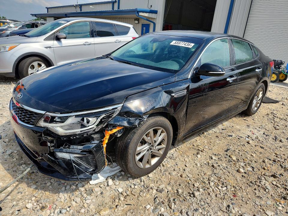 2019 Kia Optima VIN 5XXGT4L36KG307368 COPART salvage auction — FRONT END, MI - CERTIFICATE OF TITLE, sold $2,350 on 2026-07-09 (photo 1)