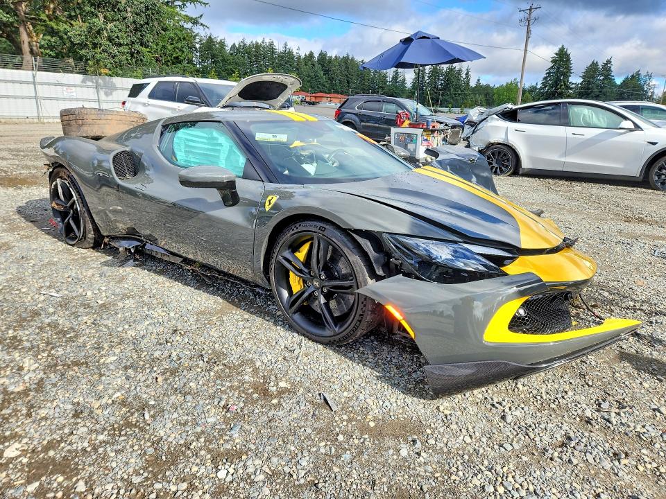 2023 Ferrari 296 gtb VIN ZFF99SLAXP0291115 COPART salvage auction — FRONT END, Wa - Bill Of Sale, sold $75,000 on 2026-08-07 (photo 4)