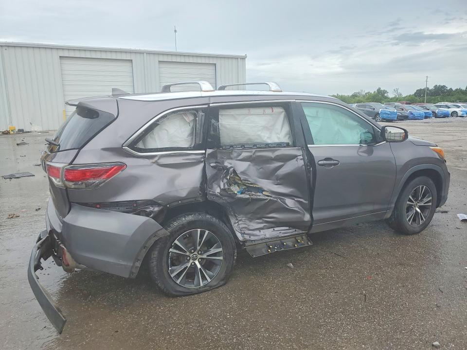 2016 Toyota Highlander VIN 5TDKKRFH1GS125598 COPART salvage auction — SIDE, Al - Cert Of Title-Salvage Title, sold $5,800 on 2026-07-16 (photo 3)
