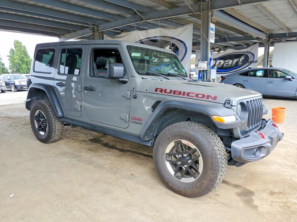 2021 Jeep Wrangler unlimited VIN 1C4HJXFNXMW522696 COPART salvage auction — FRONT END, CA - SALVAGE CERTIFICATE, sold $13,500 on 2026-07-16 (photo 4)