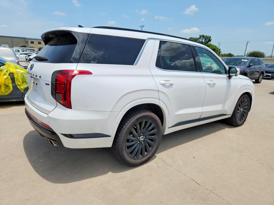 2024 Hyundai Palisade VIN KM8R7DGE4RU749025 COPART salvage auction — FRONT END, Tx - Salvage Vehicle Title, sold $8,200 on 2026-07-09 (photo 3)