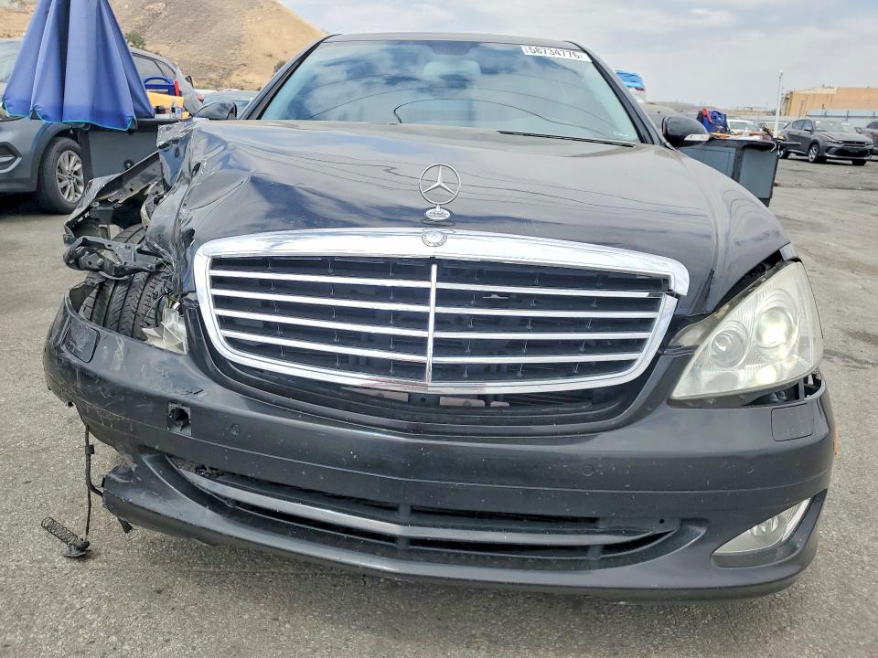 2007 Mercedes-benz S class VIN WDDNG71X27A097444 COPART salvage auction — FRONT END, CA - SALVAGE CERTIFICATE, sold $500 on 2026-07-20 (photo 5)