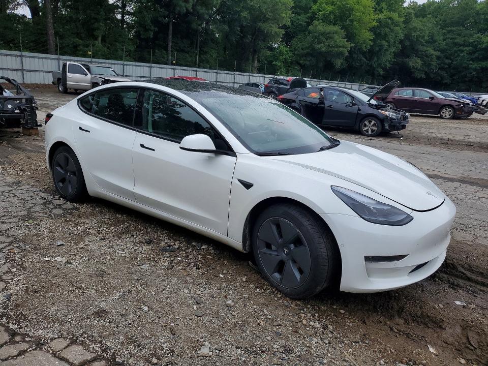 2022 Tesla Model 3 VIN 5YJ3E1EA9NF306693 COPART salvage auction — REAR END, Ga - Cert Of Title-Salvage, sold $7,900 on 2026-07-24 (photo 4)