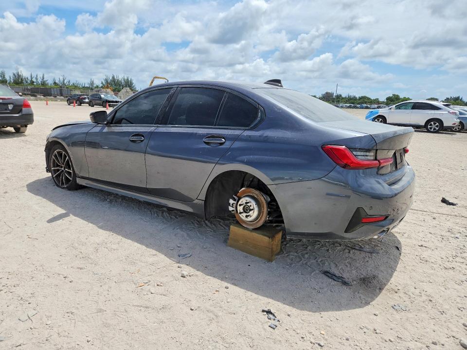 2021 BMW 3er VIN 3MW5R1J04M8B70158 COPART salvage auction — FRONT END, Fl - Certificate Of Destruction, sold $9,700 on 2026-07-09 (photo 2)