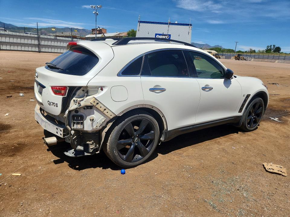 2017 Infiniti Qx70 VIN JN8CS1MW6HM414520 COPART salvage auction — REAR END, CO - SALVAGE TITLE, sold $3,500 on 2026-07-31 (photo 3)