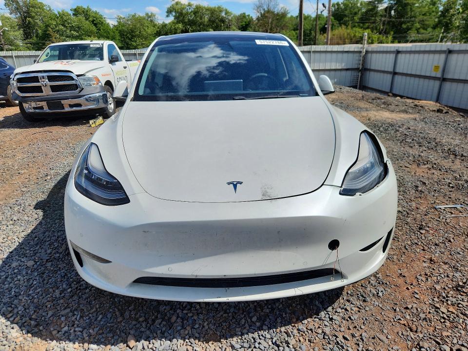 2021 Tesla Model y VIN 5YJYGDEE0MF070096 COPART salvage auction — FRONT END, Nj - Cert Of Title-Salvage, sold $375 on 2026-07-21 (photo 5)
