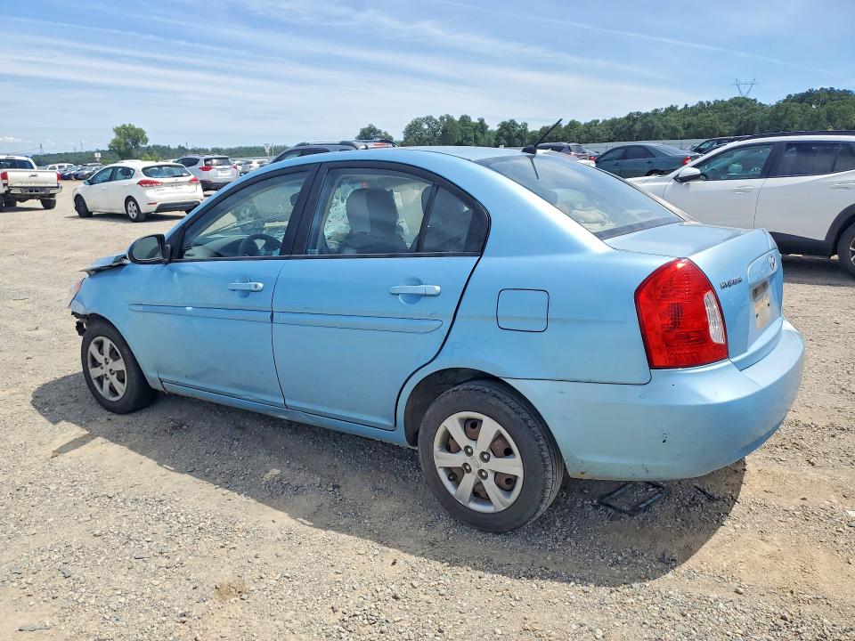 2009 Hyundai Accent VIN KMHCN46C89U284373 COPART salvage auction — FRONT END, Ca - Junk Receipt, sold $60 on 2026-07-10 (photo 2)
