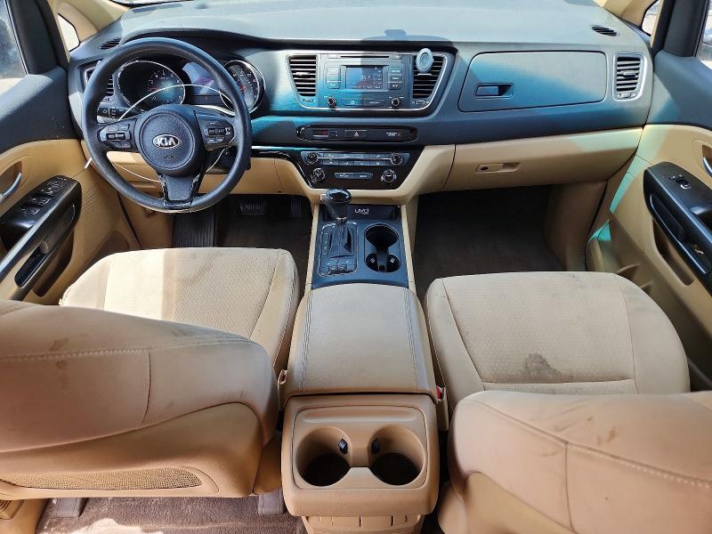 2016 Kia SEDONA VIN KNDMB5C10G6111202 COPART salvage auction — NORMAL WEAR, Wv - Certificate Of Title, sold $3,000 on 2026-07-10 (photo 8)
