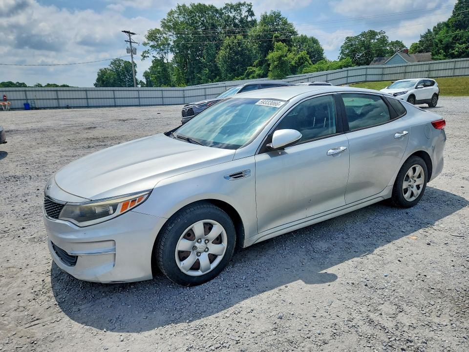 2016 Kia Optima VIN 5XXGT4L34GG019467 COPART salvage auction — MECHANICAL, Nc - Dealer Only Clean Title, sold $800 on 2026-07-22 (photo 1)
