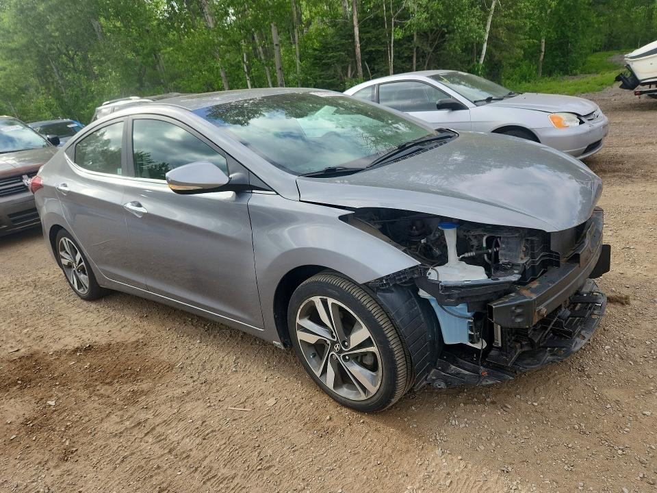 2015 Hyundai Elantra VIN KMHDH4AH2FU235535 COPART salvage auction — FRONT END, ON - PERMIT SALVAGE, sold $1,550 on 2026-07-07 (photo 4)