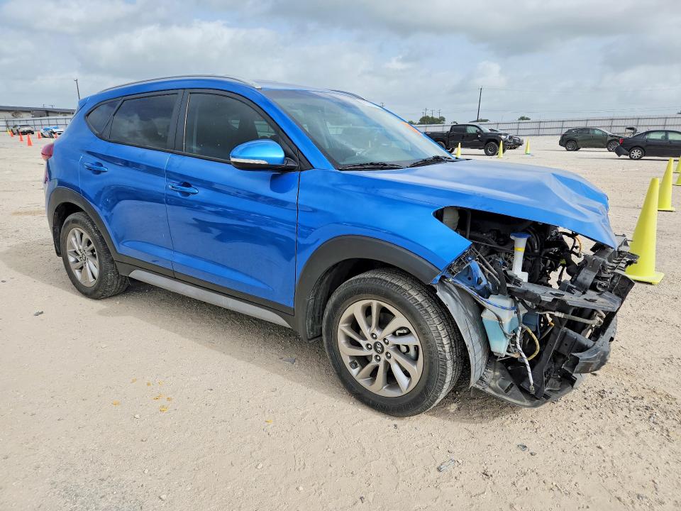 2017 Hyundai Tucson VIN KM8J33A41HU413267 COPART salvage auction — FRONT END, Tx - Salvage Vehicle Title, sold $125 on 2026-07-23 (photo 4)