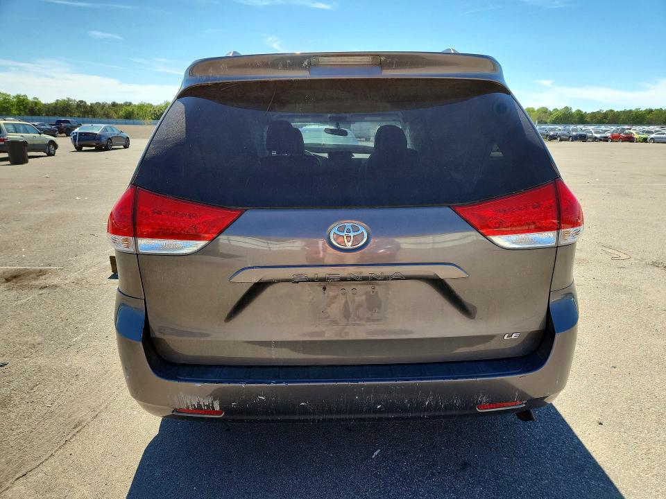 2014 Toyota Sienna VIN 5TDKK3DC6ES434193 COPART salvage auction — FRONT END, Ny - Mv-907A Salvage Certificate, sold $800 on 2026-07-08 (photo 6)