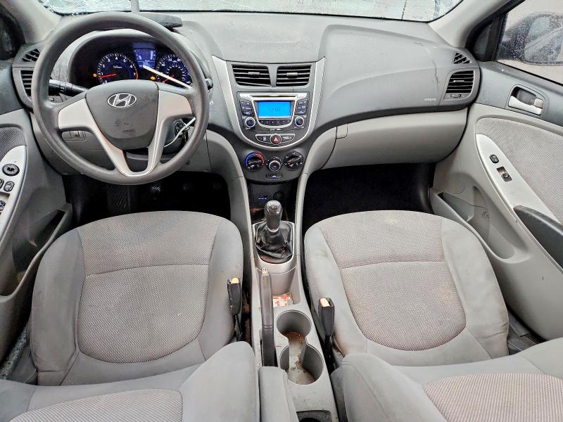 2013 Hyundai Accent VIN KMHCT5AE5DU104831 COPART salvage auction — ROOF, Fl - Cert Of Title Slvg Rebuildable, sold $450 on 2026-07-14 (photo 8)