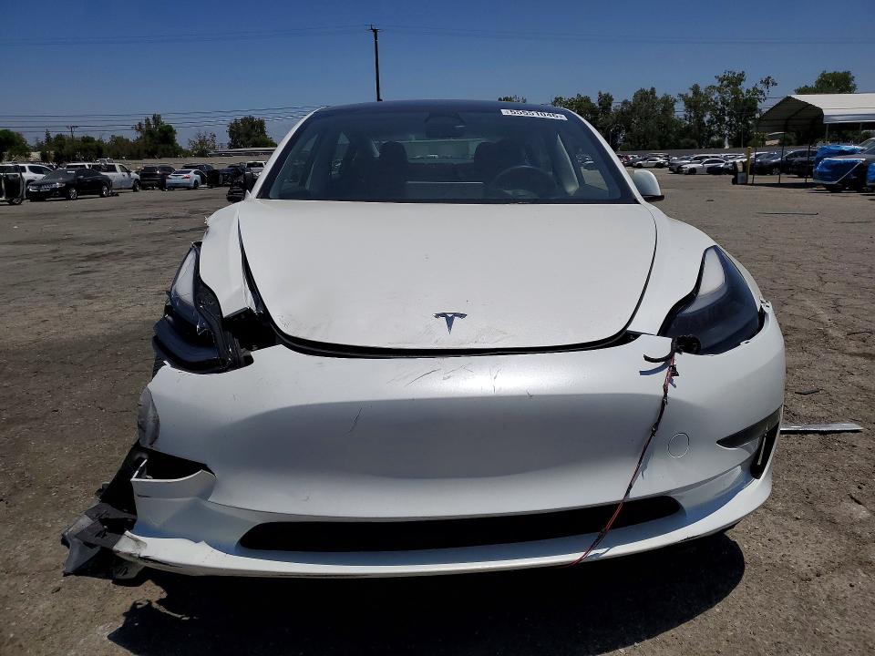 2023 Tesla VIN 5YJ3E1EAXPF566152 COPART salvage auction — FRONT END, Salvage Title, sold $7,000 on 2026-07-30 (photo 5)