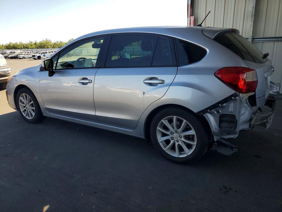 2014 Subaru Impreza VIN JF1GPAC65E8276902 COPART salvage auction — REAR END, Ca - Salvage Certificate, sold $925 on 2026-07-09 (photo 2)