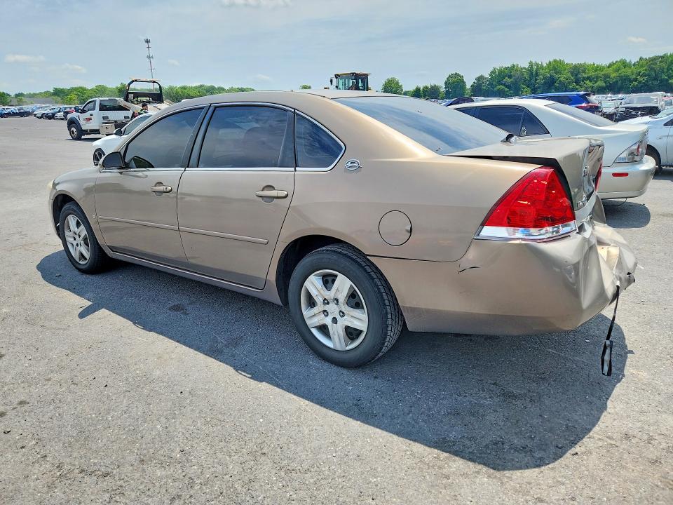 2007 Chevrolet Impala VIN 2G1WB58K179313073 COPART salvage auction — REAR END, NJ - CERT OF TITLE-SALVAGE (P), sold $500 on 2026-07-02 (photo 2)