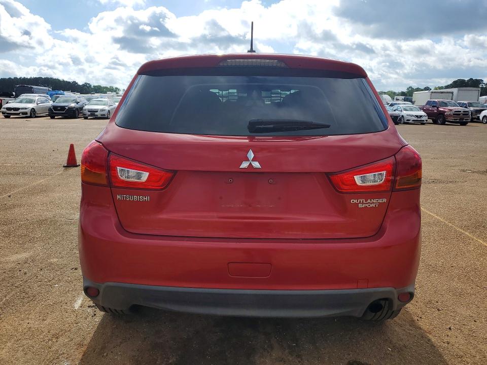 2013 Mitsubishi Outlander VIN 4A4AP4AU6DE021591 COPART salvage auction — FRONT END, Tx - Salvage Vehicle Title, sold $400 on 2026-07-27 (photo 6)