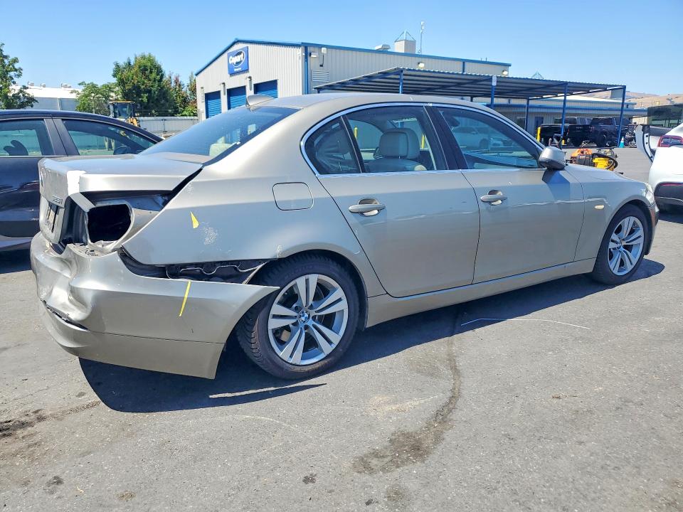 2010 BMW 5 series VIN WBANU5C54AC441674 COPART salvage auction — REAR END, Ca - Salvage Certificate, sold $825 on 2026-07-07 (photo 3)