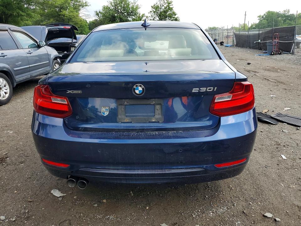 2017 BMW 2er VIN WBA2H9C36HV642553 COPART salvage auction — FRONT END, Md - Cert Of Salvage > 75% Damage, sold $4,300 on 2026-07-14 (photo 6)