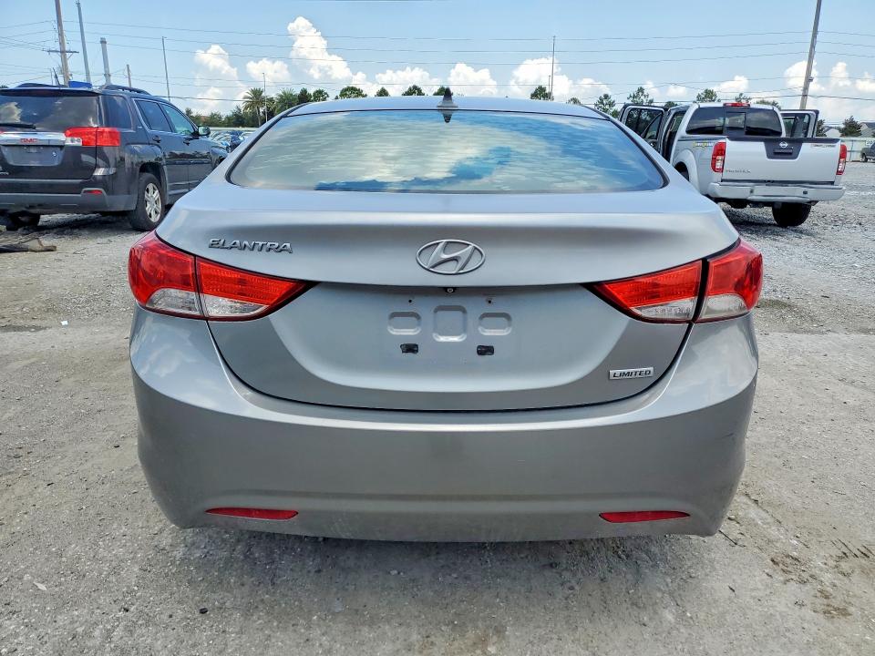 2012 Hyundai Elantra VIN KMHDH4AE9CU265102 COPART salvage auction — REAR END, Fl - Cert Of Title Slvg Rebuildable, sold $1,350 on 2026-07-17 (photo 6)