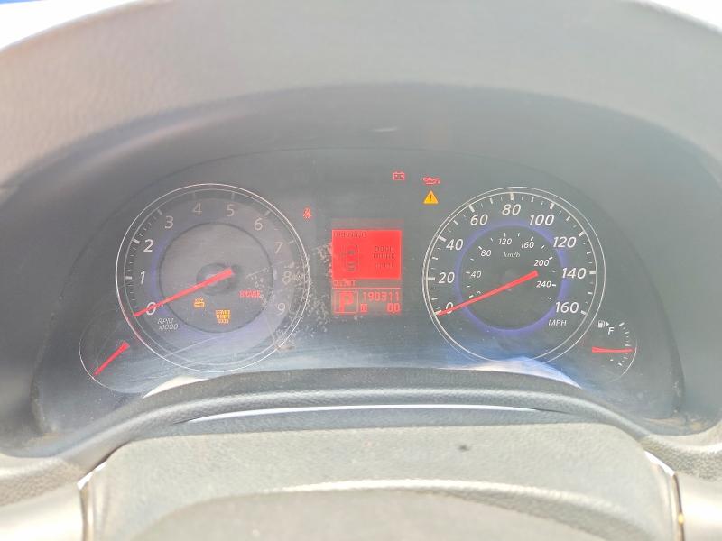 2008 Infiniti Ex35 VIN JNKBV61E88M224496 COPART salvage auction — REAR END, Tx - Salvage Vehicle Title, sold $200 on 2026-07-07 (photo 9)