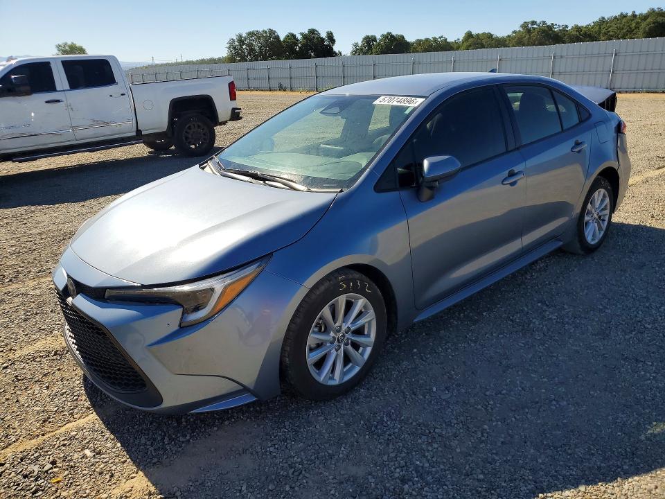 2025 Toyota Corolla VIN JTDBCMFEXS3107309 COPART salvage auction — REAR END, Salvage Title, sold $4,600 on 2026-07-24 (photo 1)