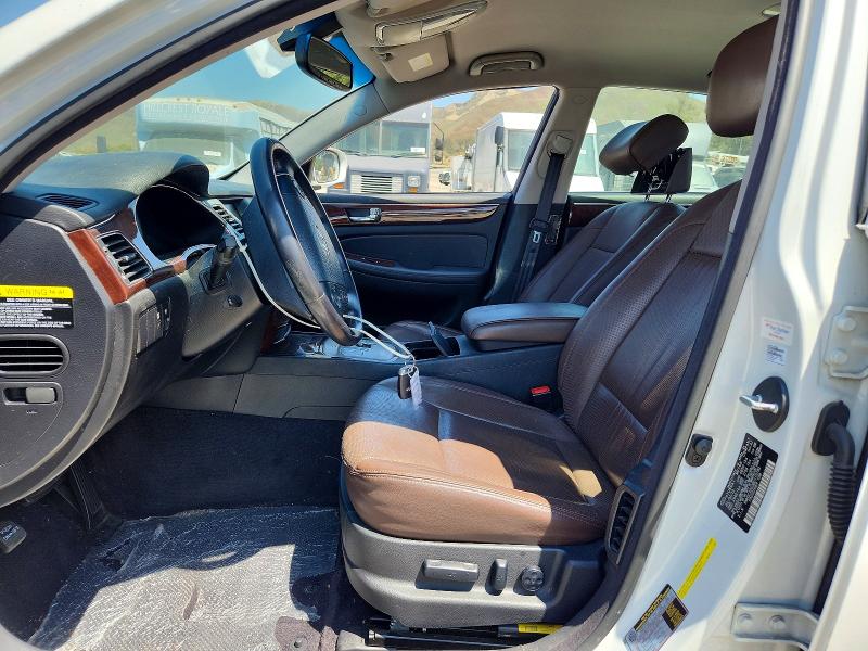 2011 Hyundai Genesis VIN KMHGC4DE0BU115790 COPART salvage auction — FRONT END, Ca - Salvage Certificate, sold $875 on 2026-07-21 (photo 7)