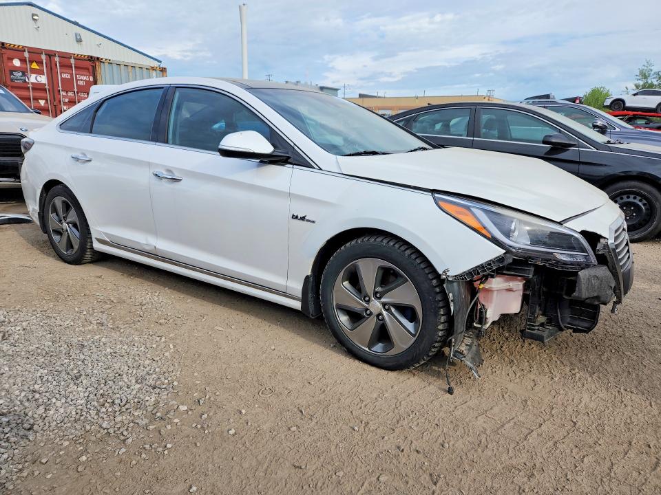 2017 Hyundai Sonata hybrid VIN KMHE34L19HA048297 COPART salvage auction — FRONT END, ON - PERMIT SALVAGE, sold $1,400 on 2026-07-21 (photo 4)