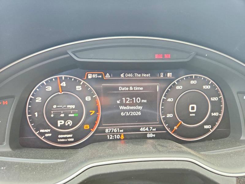 2018 Audi Q7 VIN WA1VAAF71JD024910 COPART salvage auction — MECHANICAL, TX - SALVAGE VEHICLE TITLE, sold $9,700 on 2026-07-23 (photo 9)