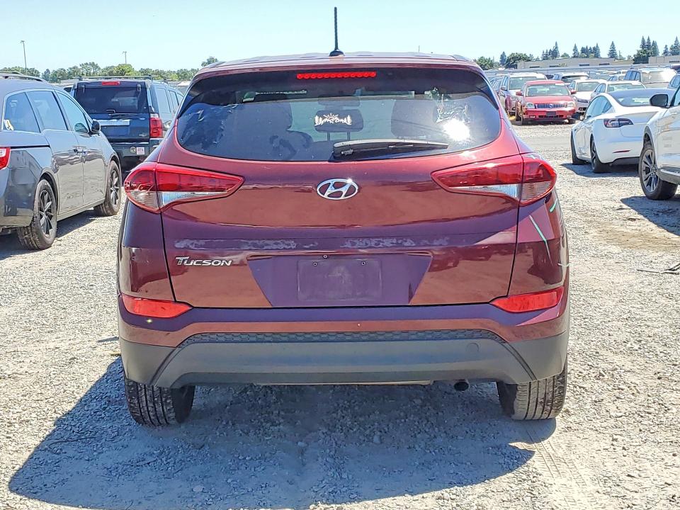 2017 Hyundai Tucson VIN KM8J23A40HU496404 COPART salvage auction — FRONT END, Ca - Salvage Certificate, sold $1,600 on 2026-07-14 (photo 6)
