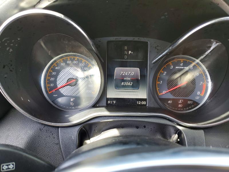2017 Mercedes-benz C class VIN WDDWJ8HB9HF428675 COPART salvage auction — ALL OVER, CA - SALVAGE CERTIFICATE, sold $8,200 on 2026-07-14 (photo 9)