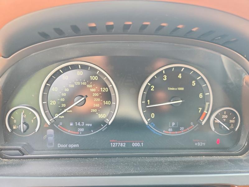 2013 BMW 7er VIN WBAYE8C55DD131690 COPART salvage auction — WATER/FLOOD, La - Cert Of Title-Salvage Flood, sold $750 on 2026-07-23 (photo 9)