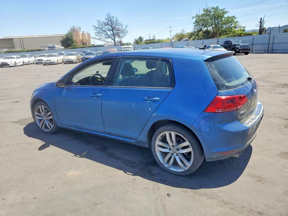 2015 Volkswagen Golf VIN 3VW217AU1FM067077 COPART salvage auction — MECHANICAL, Ca - Salvage Certificate, sold $1,050 on 2026-07-02 (photo 2)