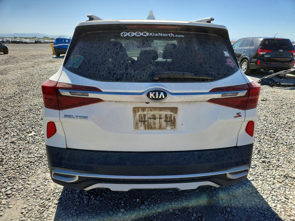 2021 Kia Seltos VIN KNDEUCAA1M7043388 COPART salvage auction — FRONT END, Co - Public - Salvage Title, sold $3,150 on 2026-07-14 (photo 6)