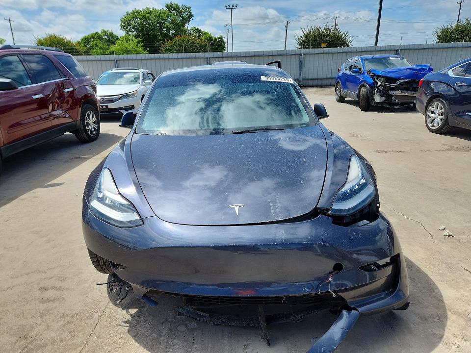 2022 Tesla VIN 5YJ3E1EB5NF246453 COPART salvage auction — FRONT END, Tx - Salvage Vehicle Title, sold $7,700 on 2026-07-09 (photo 5)