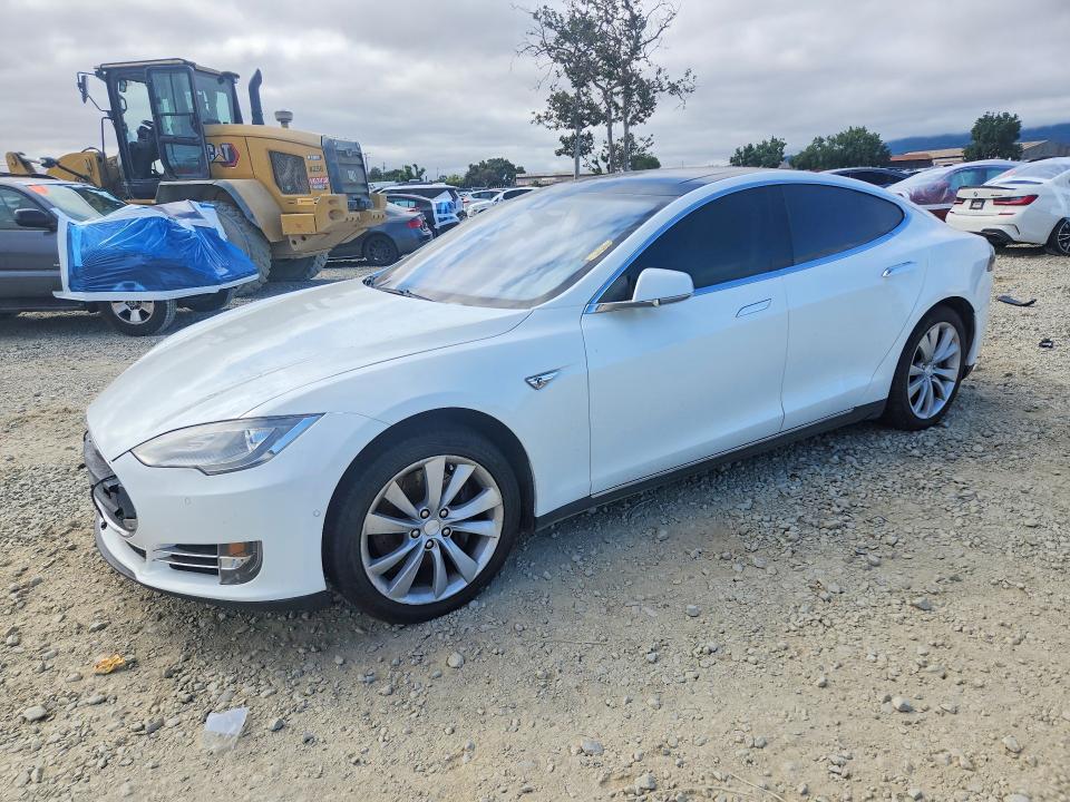 2015 Tesla VIN 5YJSA1H19FFP73861 COPART salvage auction — REAR END, CA - SALVAGE CERTIFICATE, sold $3,300 on 2026-07-16 (photo 1)