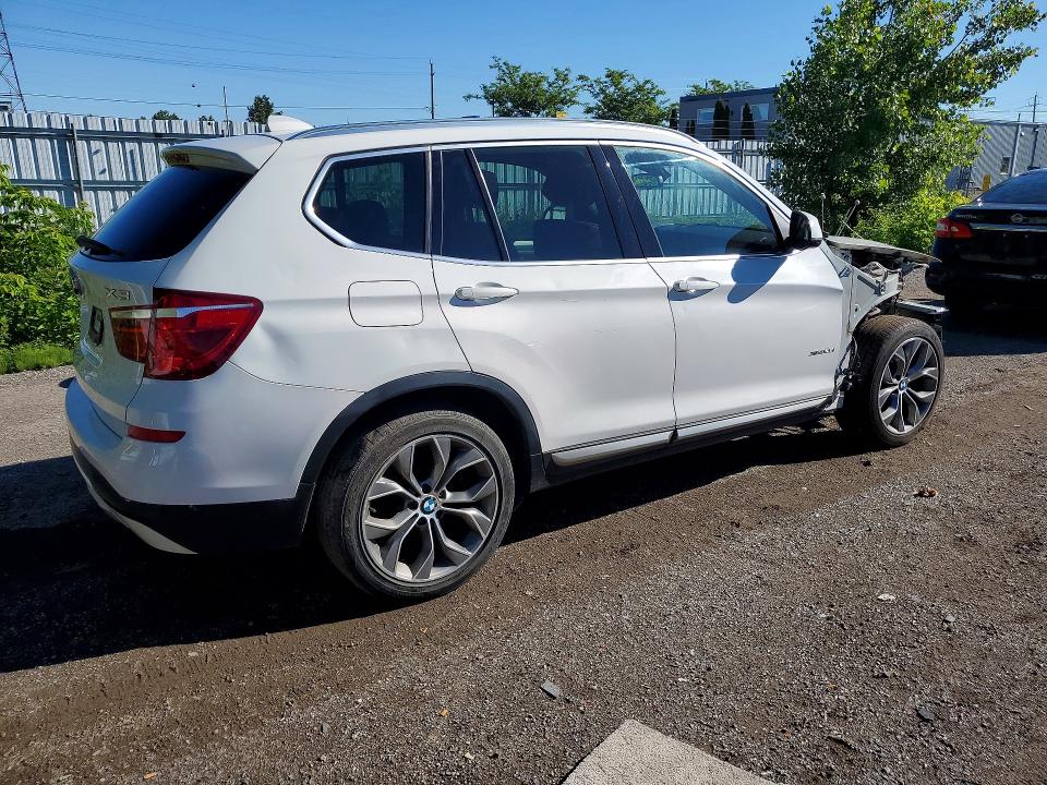 2017 BMW X3 VIN 5UXWX9C50H0T14923 COPART salvage auction — FRONT END, On - Permit No Brand - Unfit, sold $150 on 2026-07-28 (photo 3)