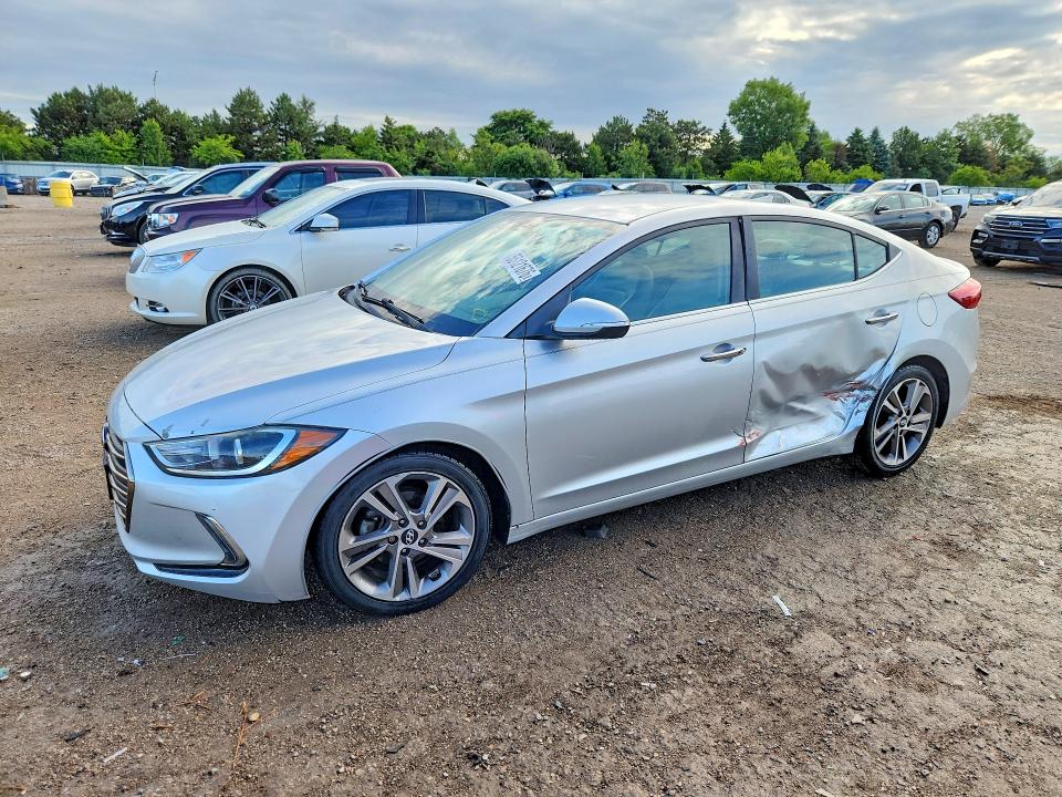 2017 Hyundai Elantra VIN 5NPD84LF7HH040625 COPART salvage auction — SIDE, Il - Salvage Certificate, sold $3,000 on 2026-07-09 (photo 1)