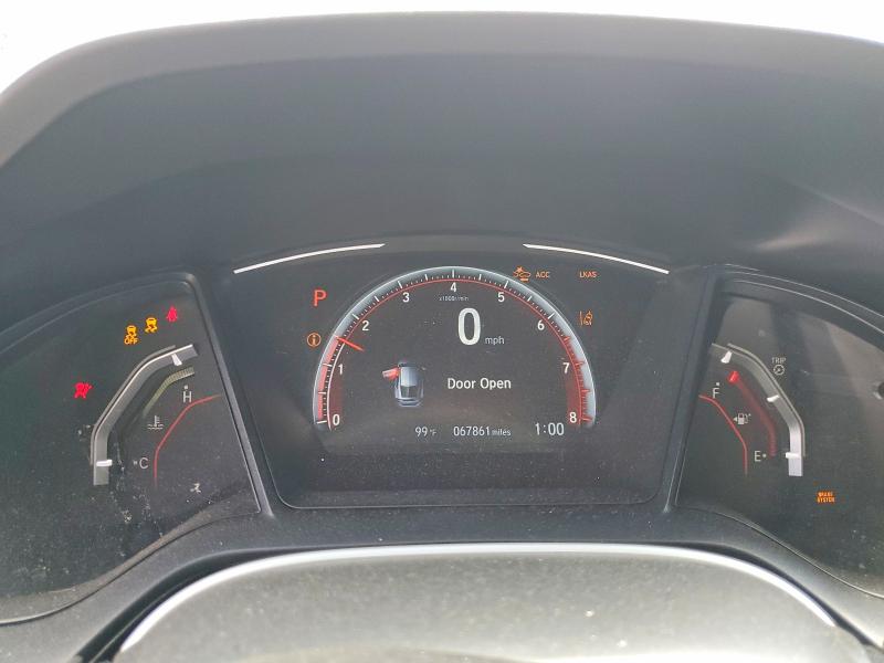 2021 Honda Civic VIN SHHFK7H44MU427014 COPART salvage auction — FRONT END, Ca - Salvage Certificate, sold $5,800 on 2026-07-16 (photo 9)