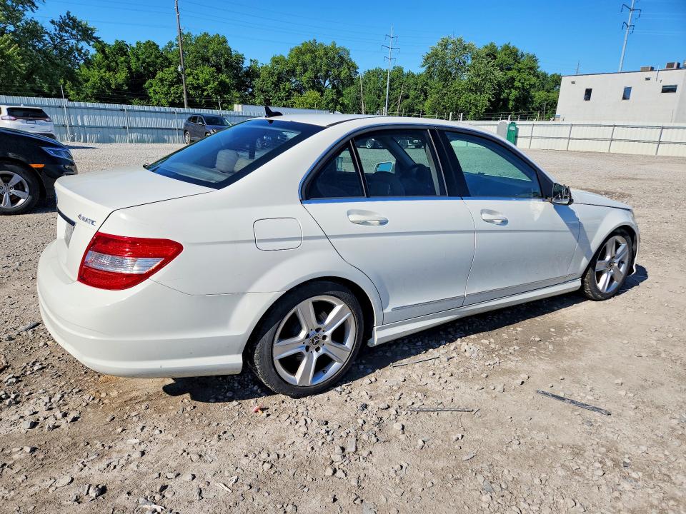 2010 Mercedes-benz C class VIN WDDGF8BB1AR106566 COPART salvage auction — WATER/FLOOD, Oh - Cert Of Title-Flood History, sold $425 on 2026-07-10 (photo 3)