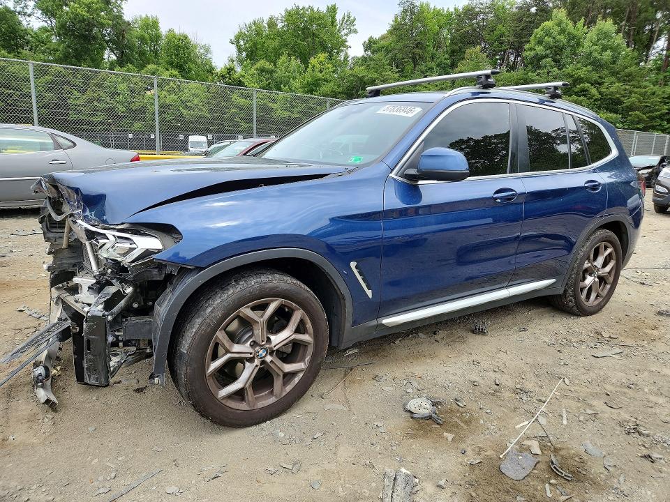 2022 BMW VIN 5UX53DP06N9M98572 COPART salvage auction — FRONT END, Md - Cert Of Salvage > 75% Damage, sold $11,000 on 2026-07-28 (photo 1)
